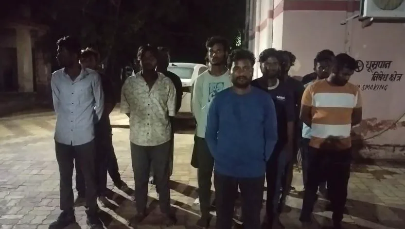 बागरा पुलिस का 'ऑपरेशन धरकरभर': सनफ्री सोलर प्लांट में झगड़ा, 16 गिरफ्तार