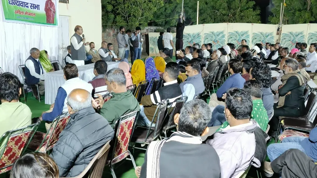 जालोर में कॉंग्रेस प्रत्याशी रमिला ने दिया आमजन का धन्यवाद, पाराशर रहे मौजूद
