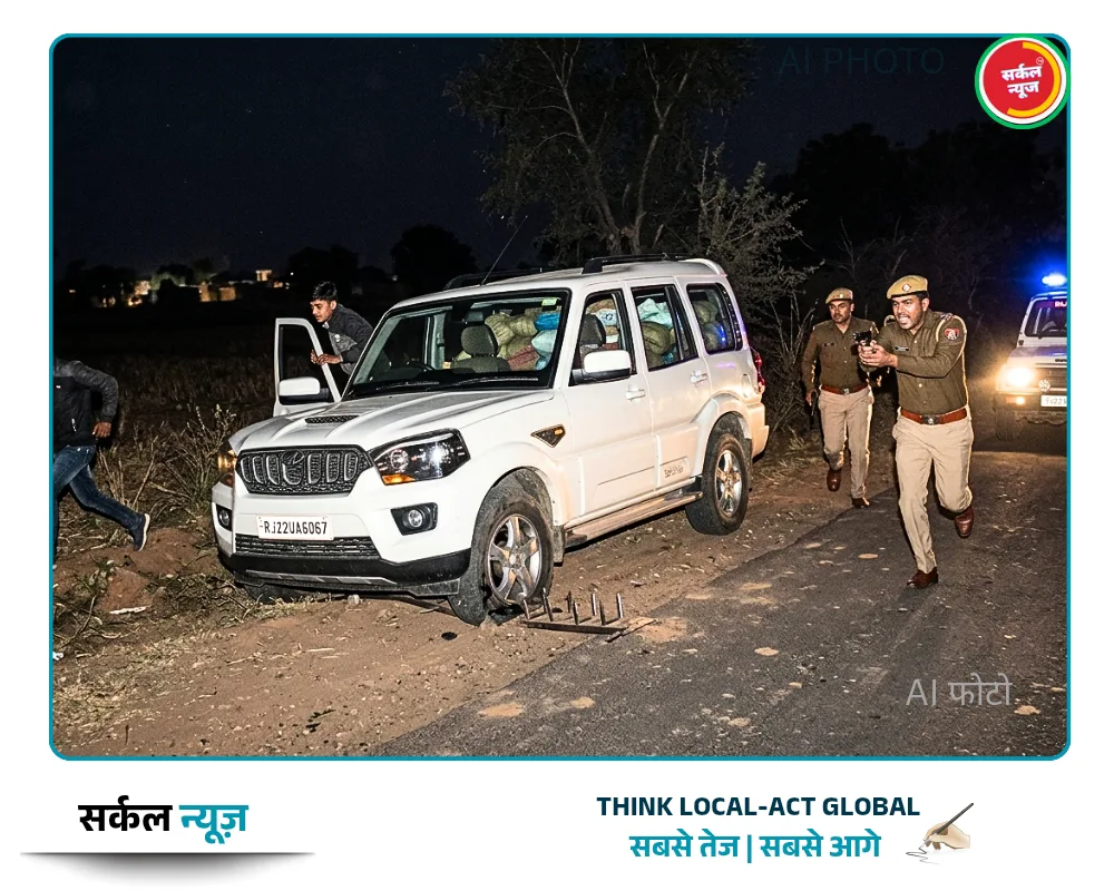जालौर: पुलिस की बड़ी कार्रवाई, 419 किलो डोडा पोस्त के साथ स्कॉर्पियो जब्त