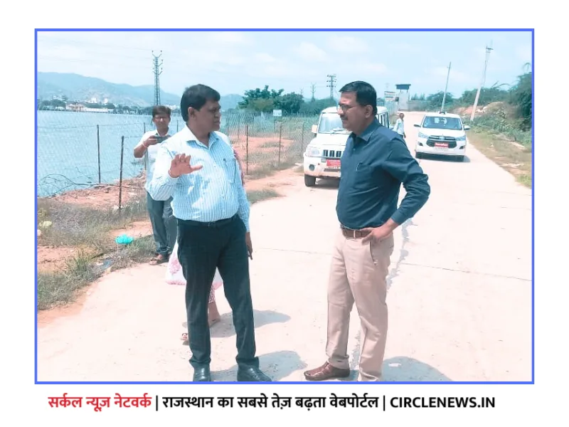नए कलक्टर गवांडे ने जालोर शहर का किया भ्रमण, सुंदेलाव ओवरफ्लो को देखा