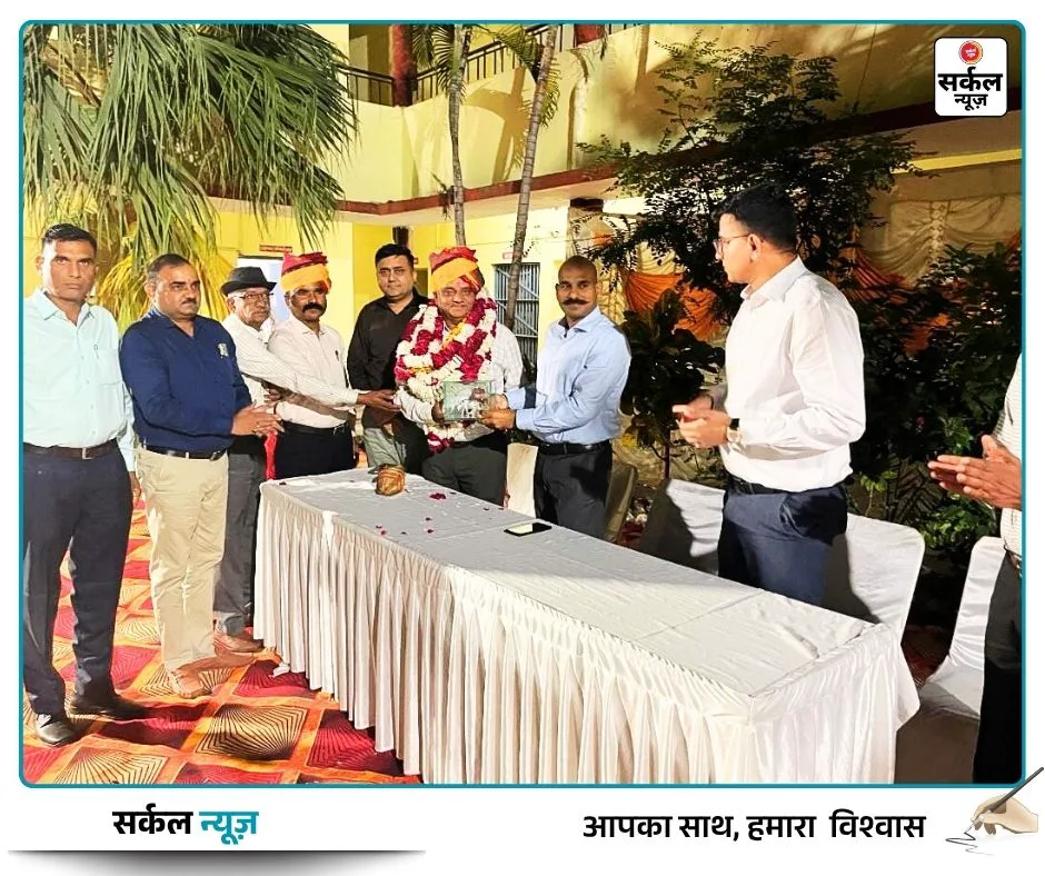 भीनमाल पुलिस सर्कल में भावुक पल — डीएसपी अन्नराजसिंह राजपुरोहित को दी गई भावभीनी विदाई