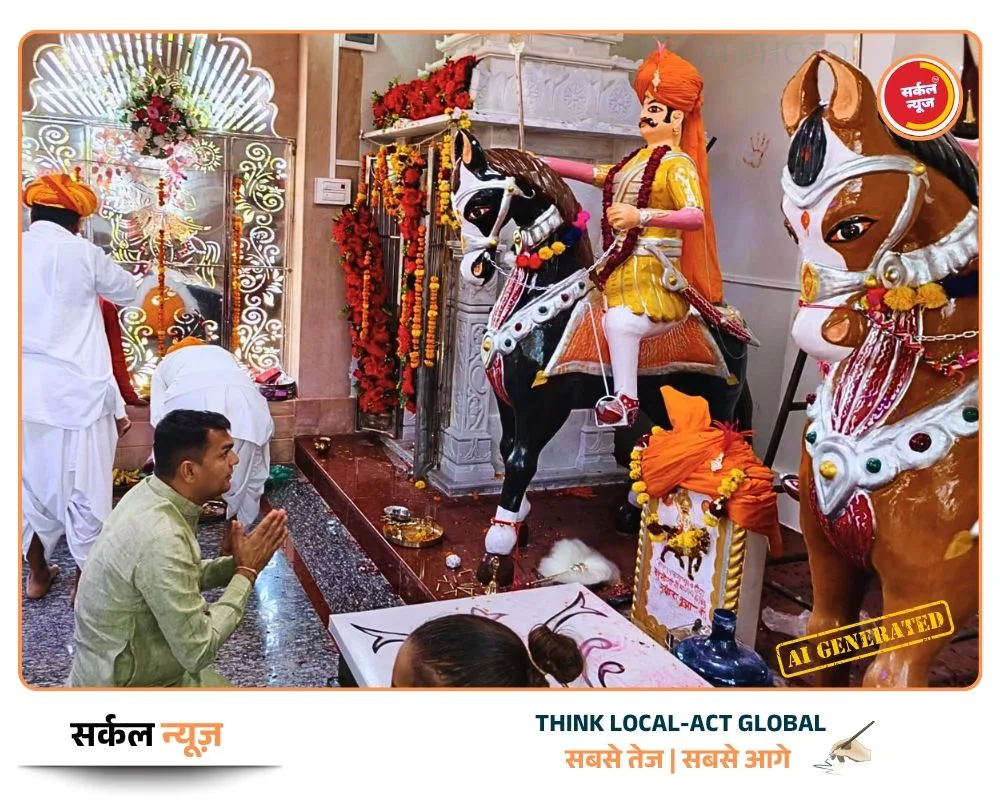 जालमपुरा में आस्था का महासंगम: जुझार खुम सिंह दहिया एवं मम्माई माताजी मंदिर में गूंजे जयकारे, प्राण-प्रतिष्ठा महोत्सव बना भक्ति का प्रतीक