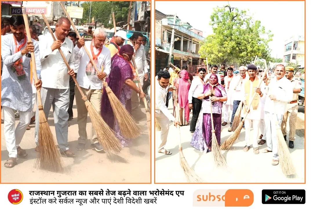 स्वच्छता ही सेवा का संदेश: सांचौर में भाजपा कार्यकर्ताओं ने चलाया वृहद स्वच्छता अभियान