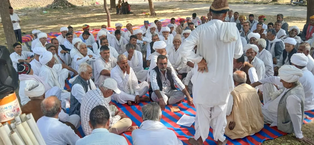सांचोर में किसानों की लाल हुंकार, रिलायंस को करे डीबार, भरपूर पानी नर्मदा नहर में छोड़े – फोटो 2