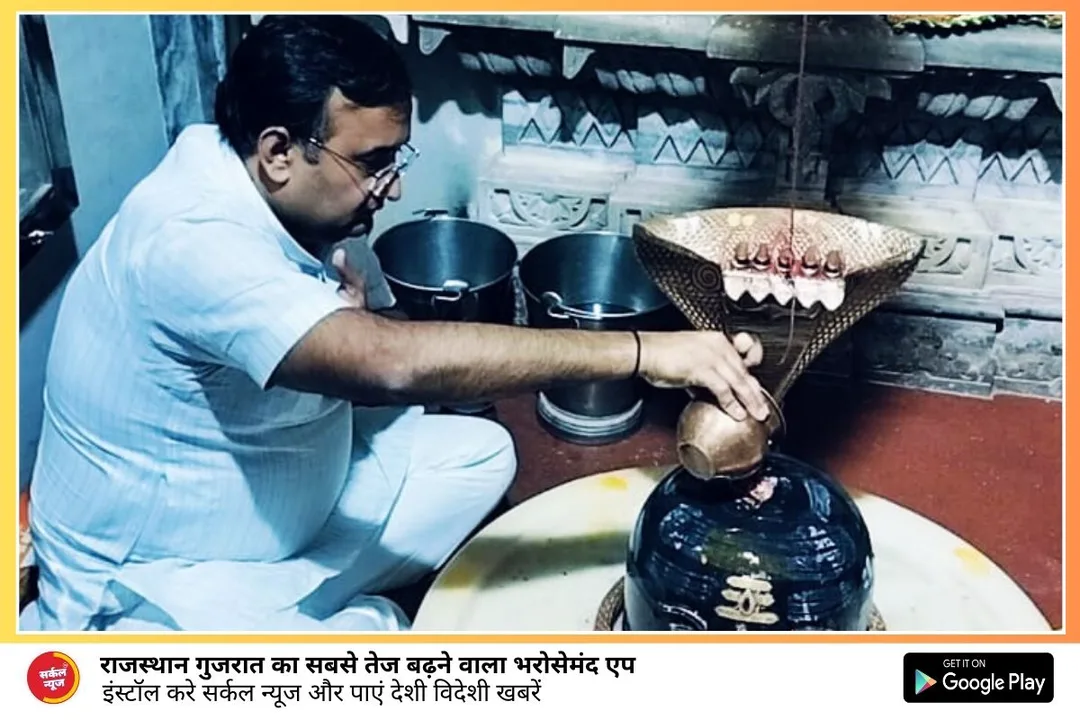 कांग्रेस नेता पुरोहित पहुंचे भादरूणा स्थित विधायक जीवाराम चौधरी के निवास, स्वर्गवासी माताजी को दी श्रद्धांजलि