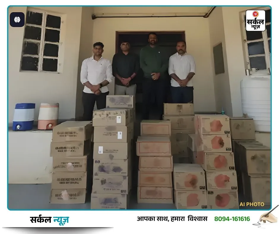 'ऑपरेशन क्लीन' हिट: पांथावाडा बॉर्डर पर फिर बड़ी कार्रवाई, पुलिस चेकिंग देख तस्करों ने पिकअप डाला छोड़ा; ₹10 लाख का शराब का जखीरा जब्त