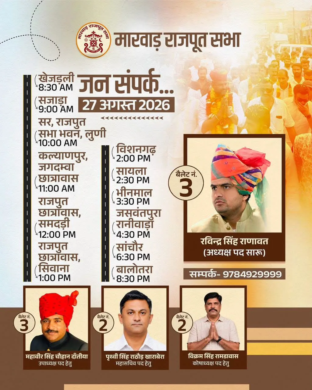 मारवाड़ राजपूत सभा चुनाव 2026: सरगर्मी तेज, बारह साल के कामकाज पर उठे तीखे सवाल—क्या बदलेगा नेतृत्व?