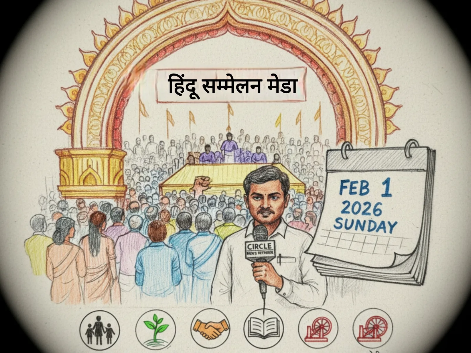मेड़ा में उमड़ेगा आस्था का सैलाब, 'विशाल हिन्दू सम्मेलन' की तैयारियाँ पूर्ण