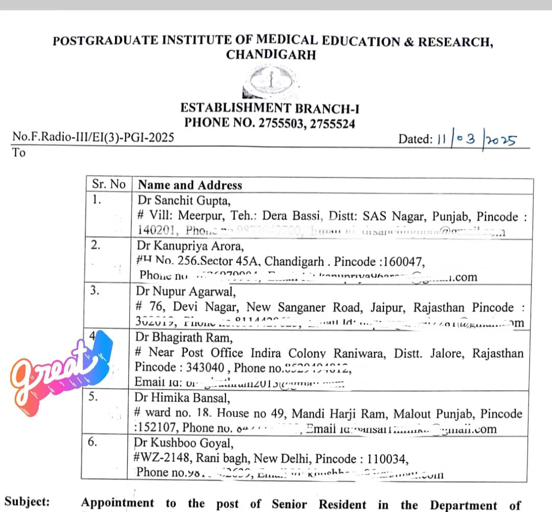 डाॅ. भागीरथ राम परिहार: चिमनगढ़ से प्रतिष्ठित PGIMER चंडीगढ़ तक का सफ़र, एक प्रेरणादायक सफल कहानी – फोटो 4