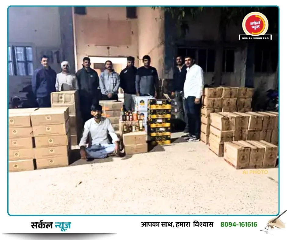 गुजरात के ऊंझा में पुलिस का बड़ा प्रहार: हाइवे पर पकड़ी गई 52 लाख से अधिक की अवैध शराब, राजस्थान का तस्कर गिरफ्तार