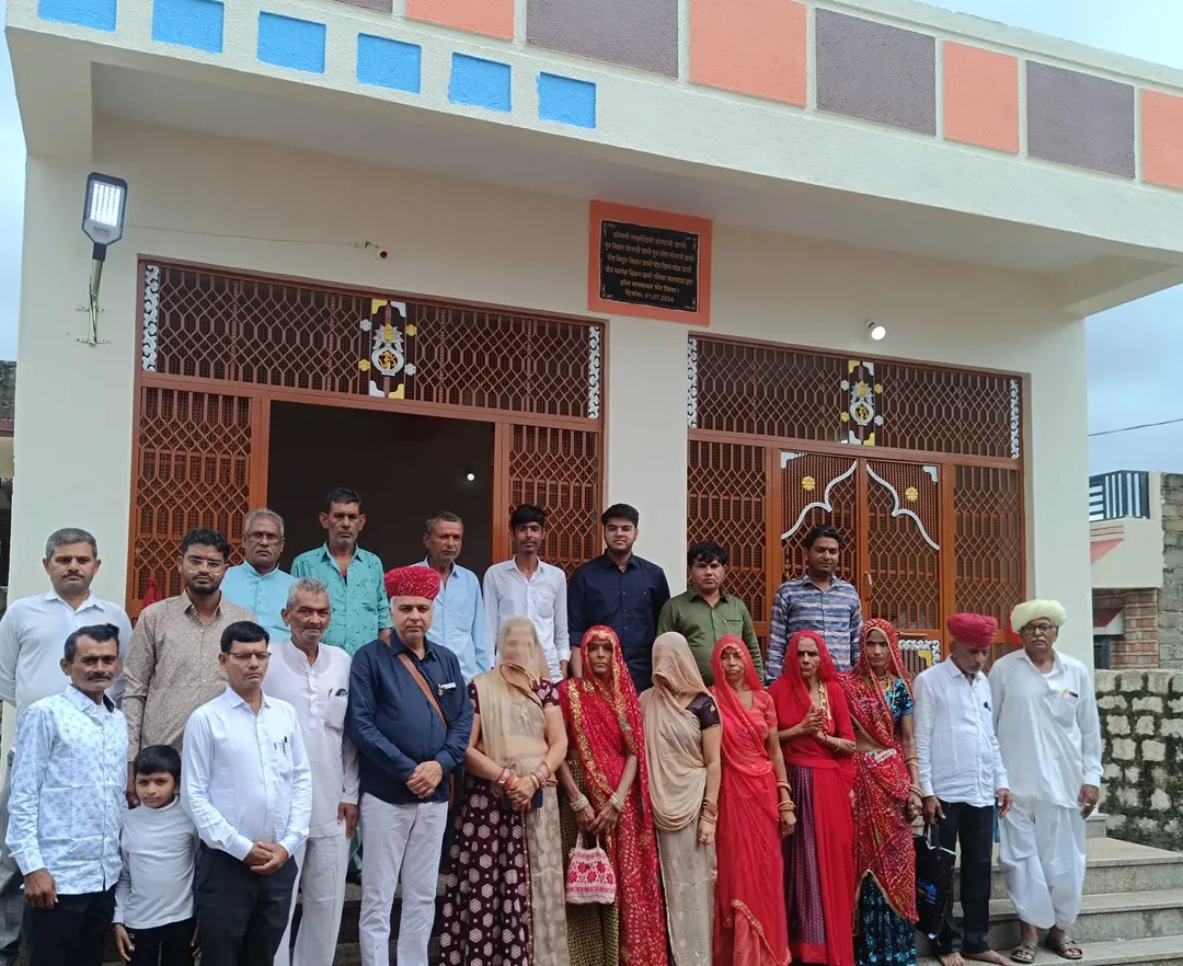 नागेश्वर महादेव मंदिर मालवाड़ा मे सत्संग हाॅल का डाभी परिवार ने किया लोकार्पण
