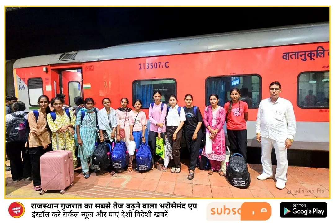 🌟 जालोर की बेटियों ने भरी सपनों की उड़ान — चौरा की 11 होनहार छात्राएं गोवा हवाई सफर पर, शिक्षा के सम्मान में मिला अनोखा तोहफ़ा – फोटो 2
