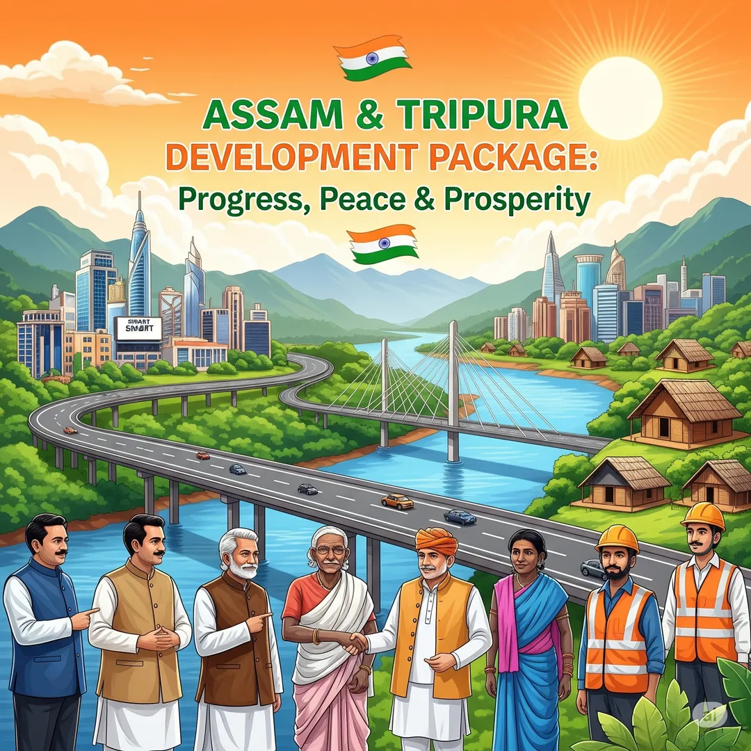 केंद्रीय मंत्रिमंडल का ऐतिहासिक फैसला: असम और त्रिपुरा के लिए 4,250 करोड़ का विशेष विकास पैकेज मंजूर