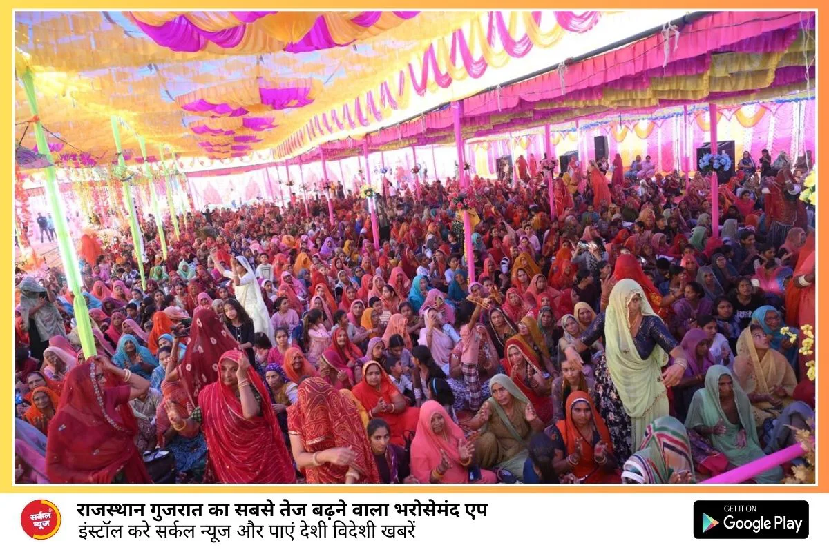 श्रीमद् भागवत कथा में छठे दिन हुआ कृष्ण और रुक्मणी विवाह प्रसंग, सुन भाव विभोर हुए श्रद्धालु, भगवान श्रीकृष्ण के लगाए जयकारे