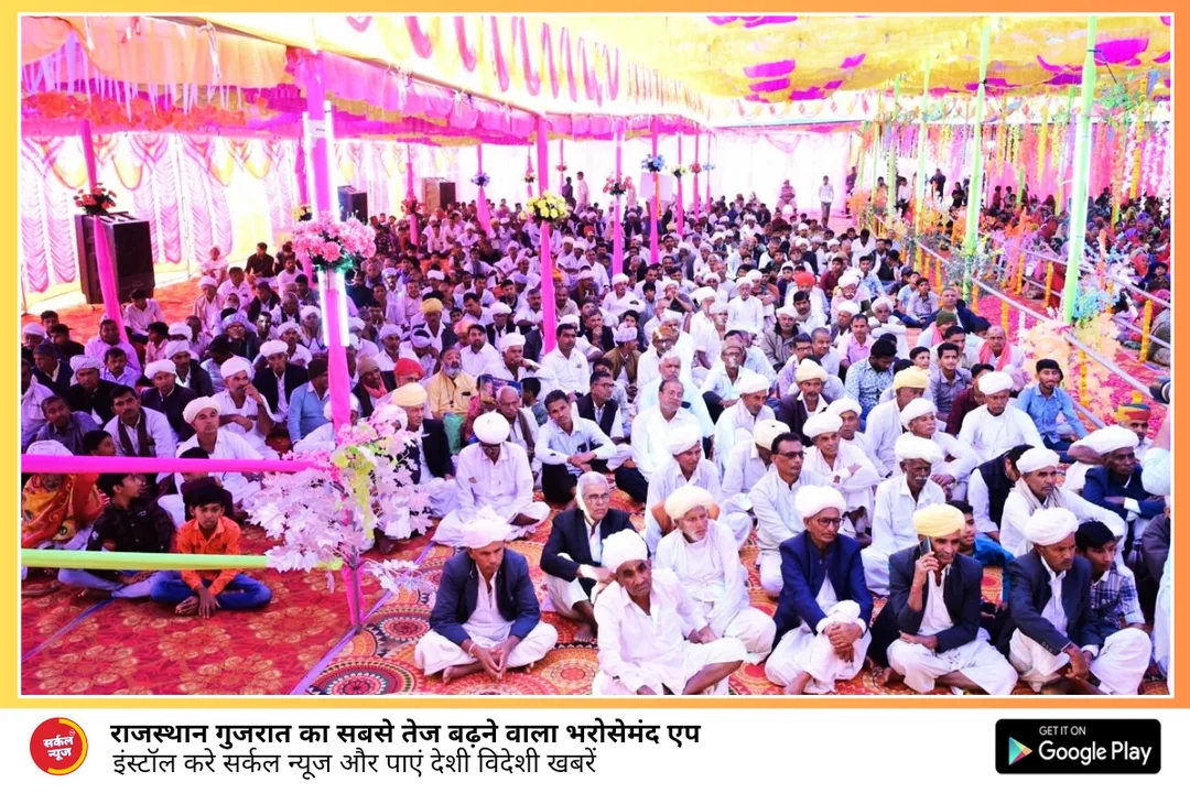 भागवत कथा के पांचवें दिन कथा पांडाल में धूमधाम से मनाया भगवान श्रीकृष्ण का जन्मोत्सव