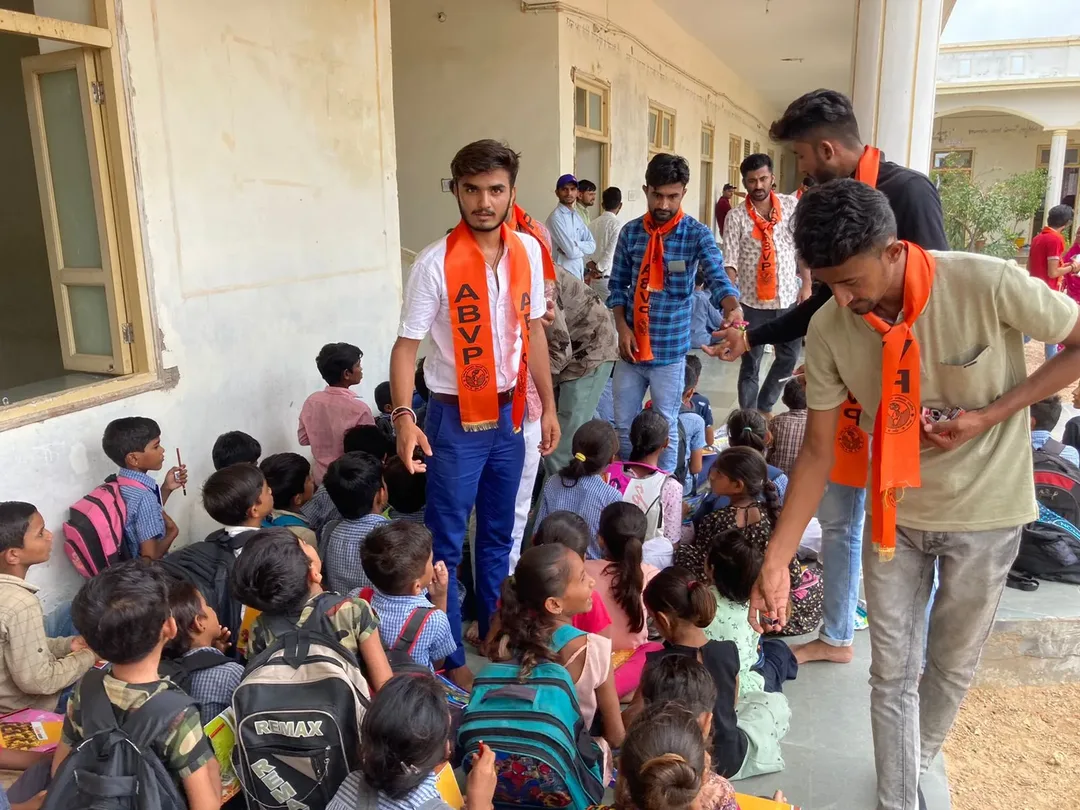 एबीवीपी का 75वां स्थापना दिवस, रानीवाड़ा में स्टूडेंट्स ने जोरदार तरीके से मनाया