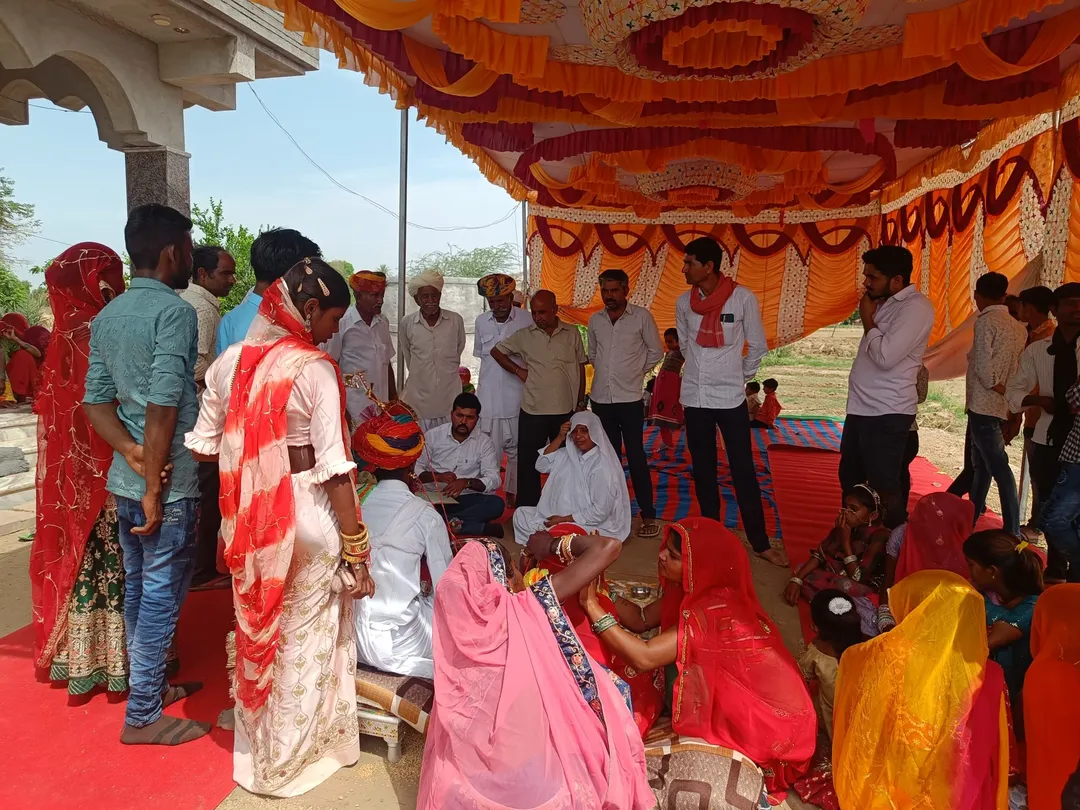 डूंगरी में सामाजिक सौहार्द की बेहतरीन पहल, भील समाज की बेटी की शादी राजपूत परिवार ने करवाई