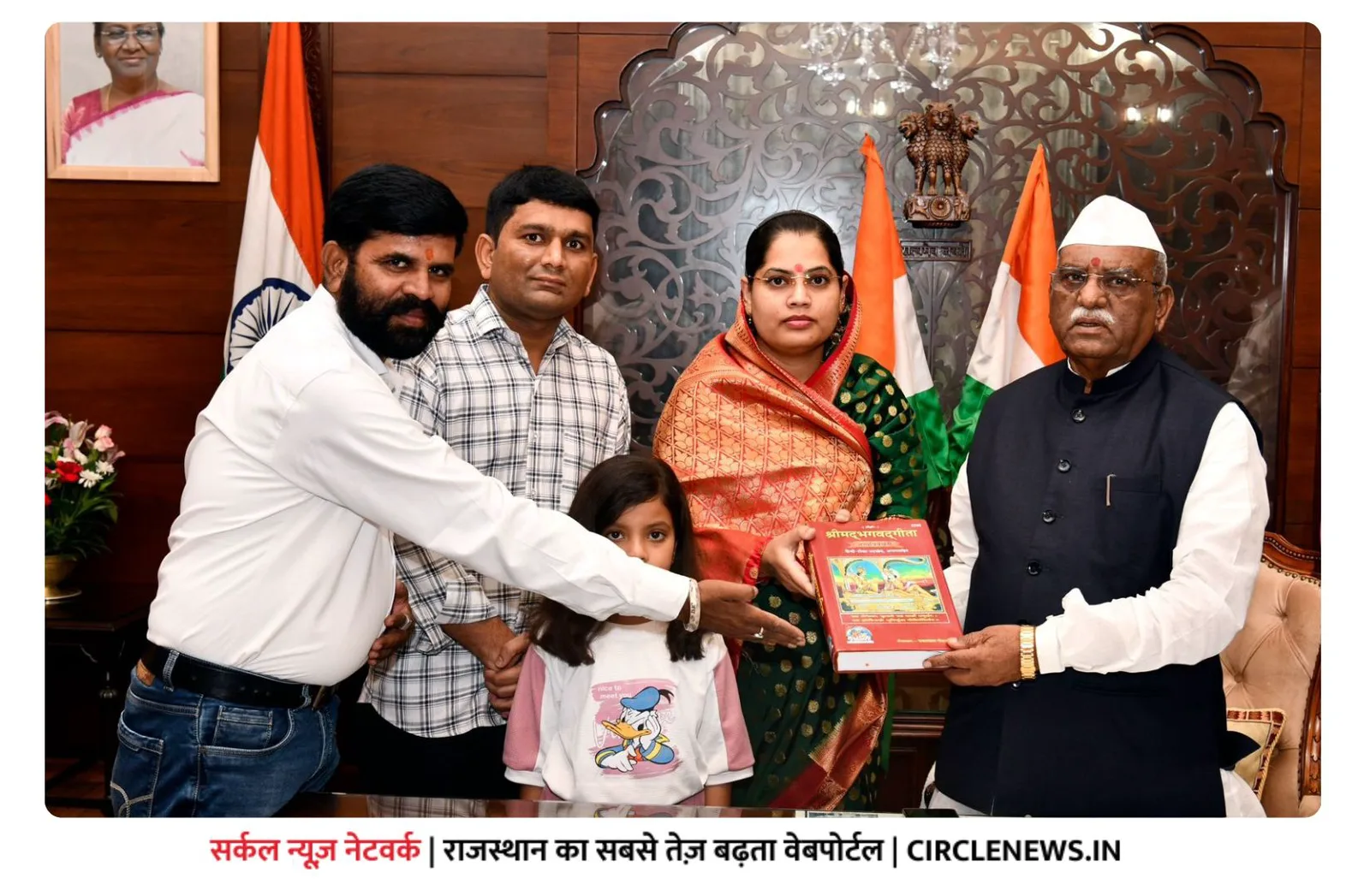 समाजसेवी अमृत पुरोहित की महामहिम राज्यपाल से हुई जयपुर में शिष्टाचार मुलाकात, पुरोहित है कई संस्थाओं के संचालक