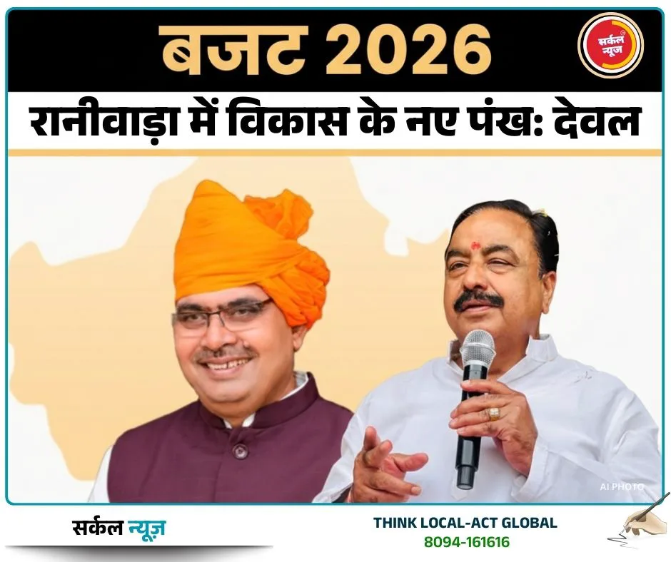 विकसित राजस्थान की संकल्पना को साकार करने वाला बजट, रानीवाड़ा में विकास के नए पंख: देवल