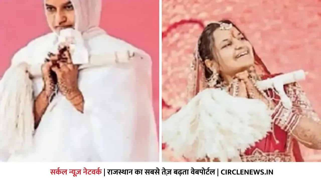 एमबीए नेत्रा शाह ने गृहस्थ त्याग संयम का रास्ता अपनाया, गुजरात के थरा गांव में उत्साह का माहौल