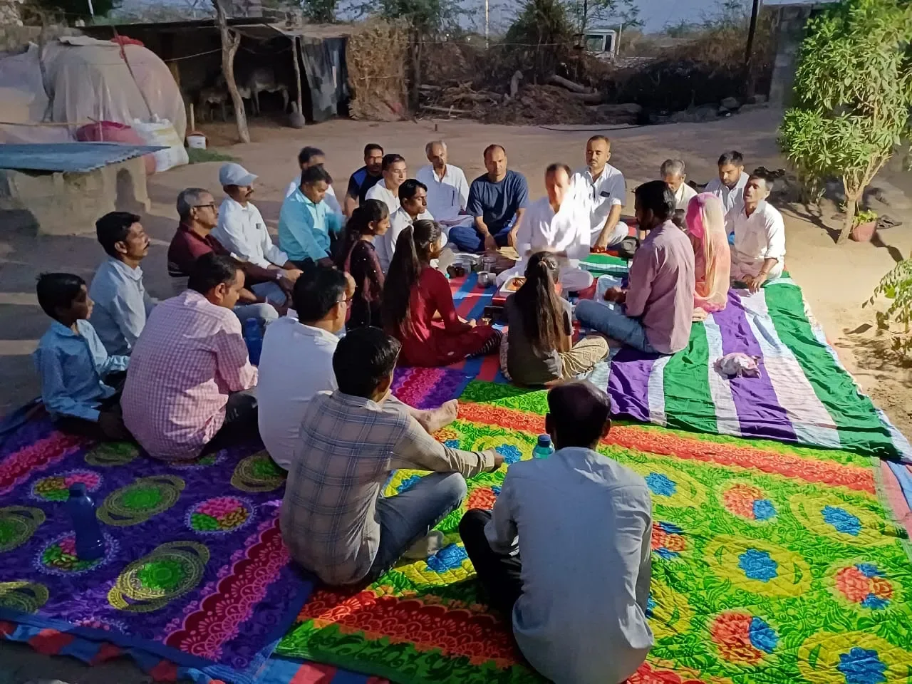 मेघवाल बस्ती में 84 वें यज्ञ का आयोजन,समानता के संदेश के साथ व्यसन, मांसाहार त्यागने का संकल्प