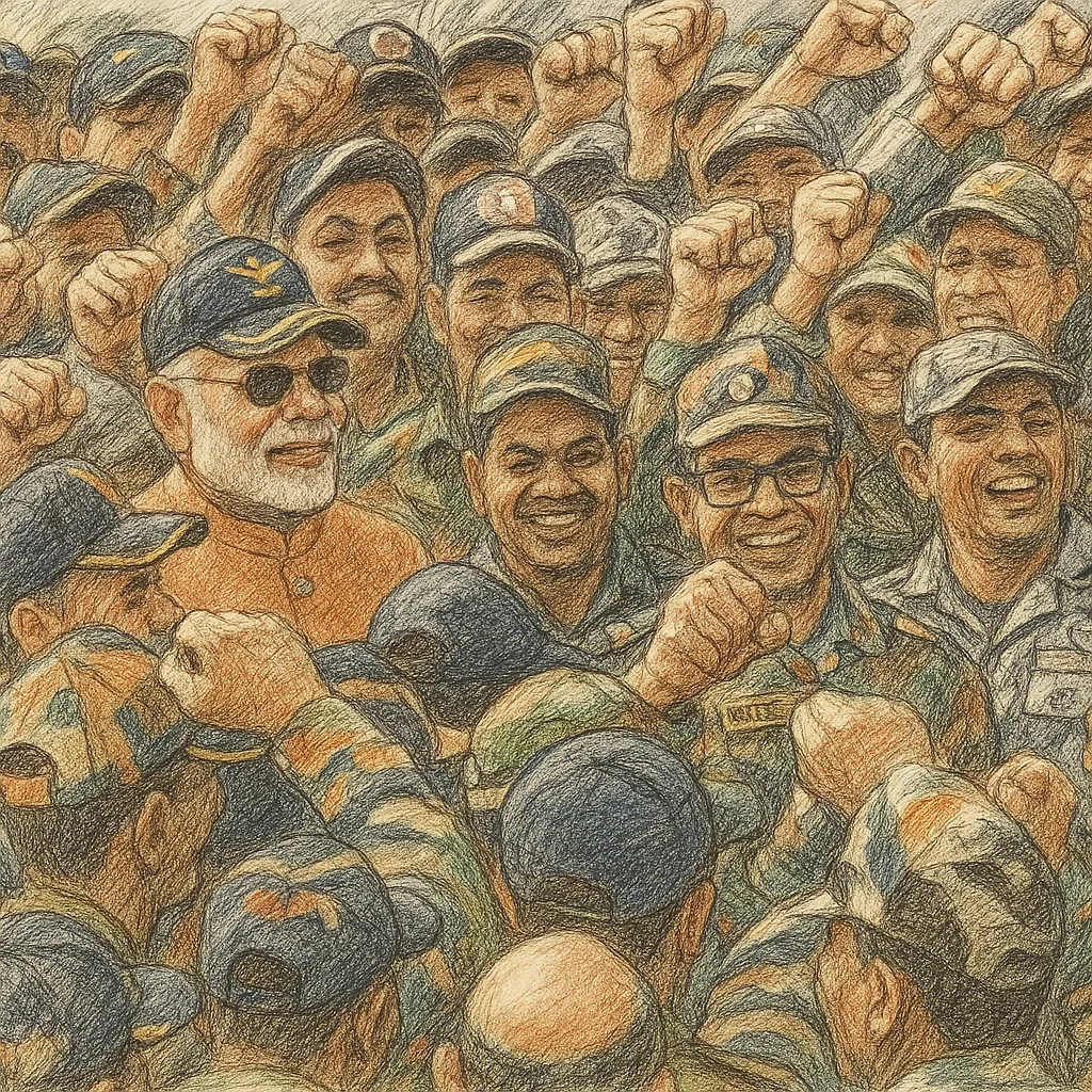प्रधानमंत्री नरेंद्र मोदी का एएफएस आदमपुर दौरा: वीर सैनिकों को सलाम