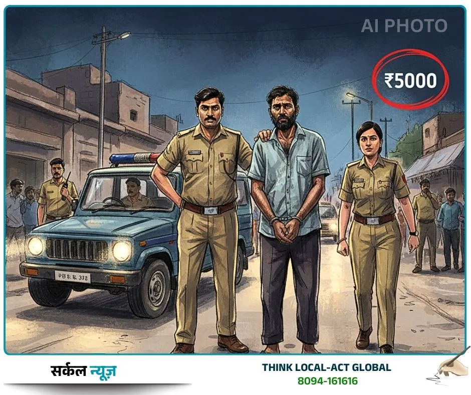 भीनमाल पुलिस की बड़ी कामयाबी: 5 हजार का ईनामी अपराधी गोविंद राम चढ़ा हत्थे, पुलिस पर हमले का था आरोप