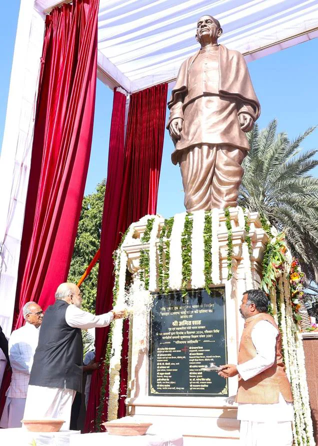 शाह ने आज जोधपुर में सरदार पटेल की 11 फुट ऊंची प्रतिमा का किया अनावरण