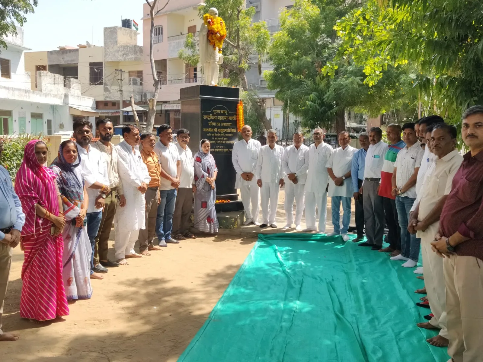 जालोर में कॉंग्रेस ने गांधी और शास्त्री को किया याद