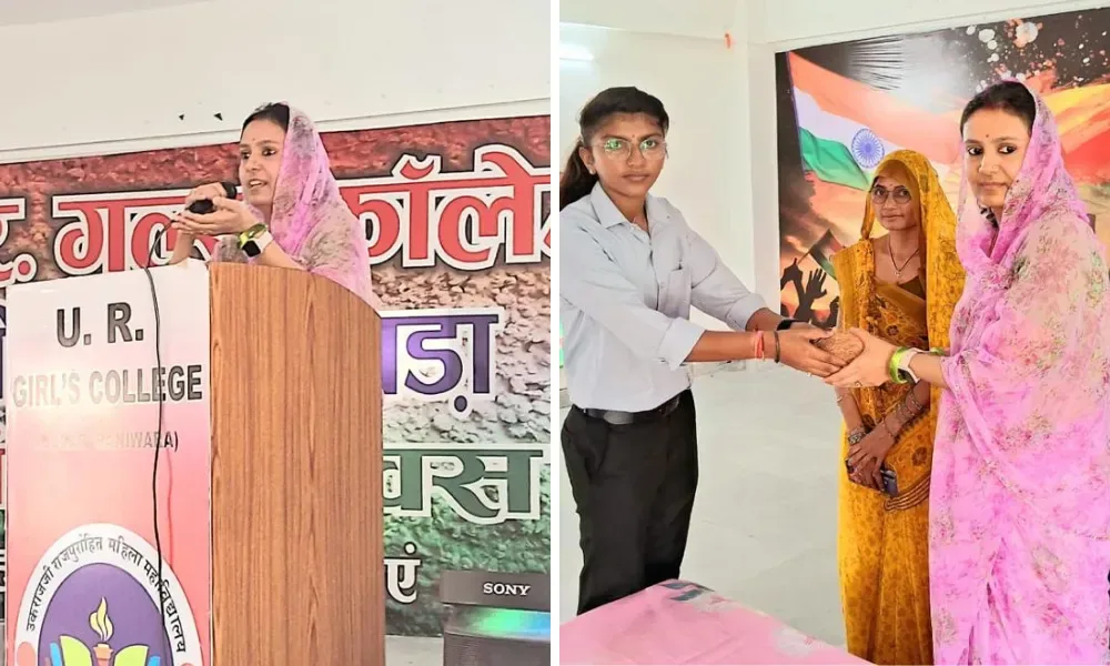 महिला आत्मनिर्भरता को लेकर यूआर गर्ल्स में वर्कशॉप सम्पन्न, बडगांव सरपंच श्रीमती करिश्मासिंह देवड़ा ने गर्ल्स को सैल्फ रिलायंस को लेकर किया मोटिवेट