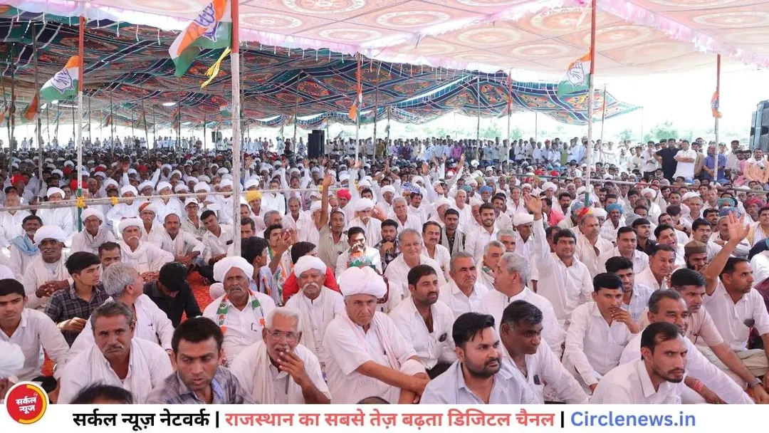 कांग्रेस पार्टी किसान हितैषी, लोकतंत्र को बचाना है और वैभव गहलोत को रिकॉर्ड मतों से जिताना है: अशोक गहलोत