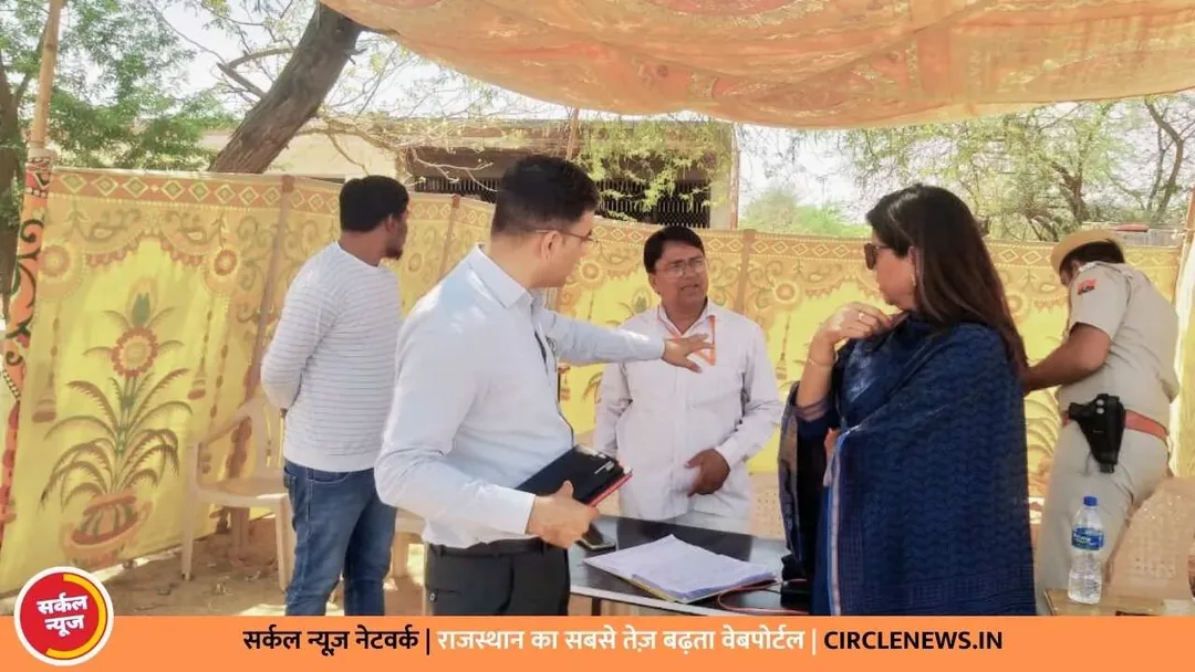 लोकसभा आम चुनाव 2024 के तहत संभागीय आयुक्त ने मतदान केन्द्रों का किया अवलोकन