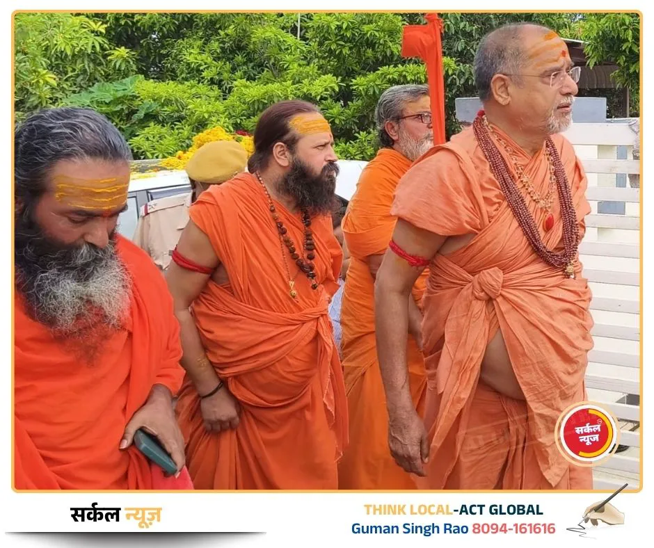 शंकराचार्य स्वामी सदानंद सरस्वती का सांचौर-रानीवाड़ा में भव्य स्वागत, नन्दगांव मनोरमा गोलोक तीर्थ में रचाएंगे सुरभि हरिहर चातुर्मास