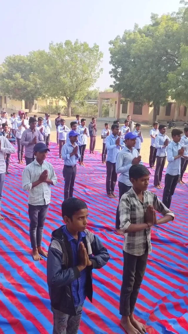 जिले के समस्त राजकीय विद्यालयों में हुआ सूर्य नमस्कार कार्यक्रम