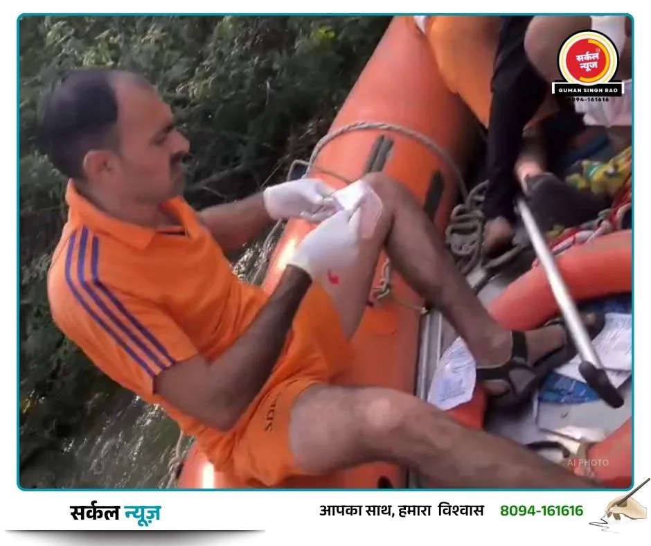 नर्मदा नहर हादसा: SDRF ने कड़ी मशक्कत के बाद निकाला मां-बेटे का शव