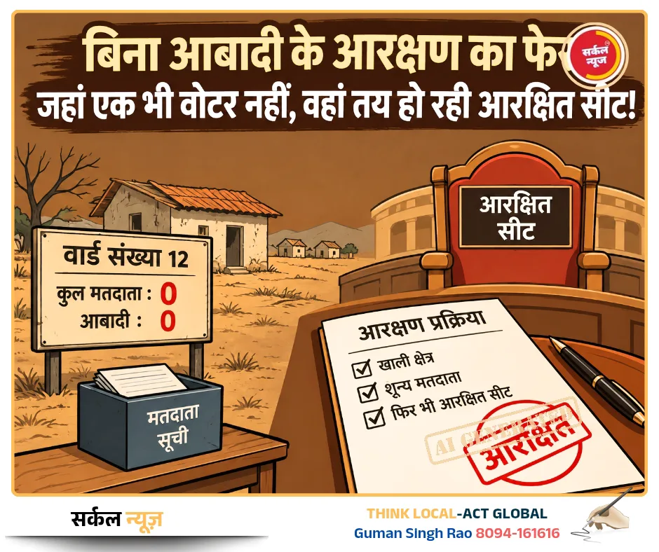 बिना आबादी के आरक्षण का फेर: जहां एक भी वोटर नहीं, वहां तय हो रही आरक्षित सीट!