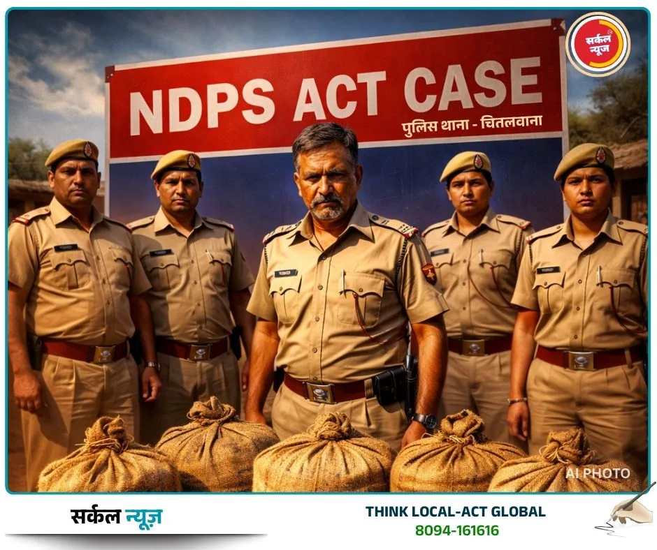 नशे के खिलाफ चितलवाना पुलिस का बड़ा प्रहार: भारी मात्रा में डोडा पोस्त और अफीम के दूध के साथ तस्कर सुखराम गिरफ्तार