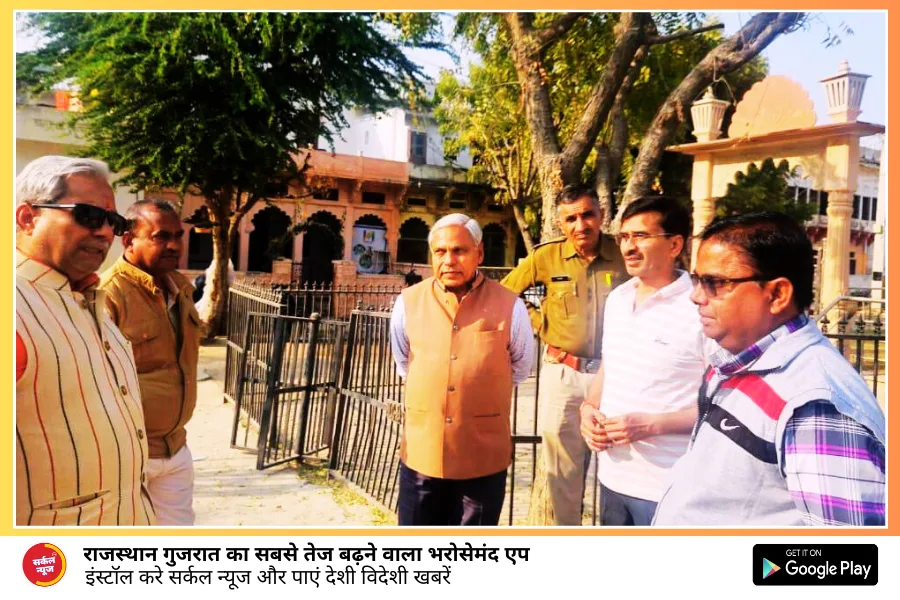 मुख्य सचेतक जोगेश्वर गर्ग ने नवनिर्माणाधीन जालोर रेलवे स्टेशन का किया अवलोकन